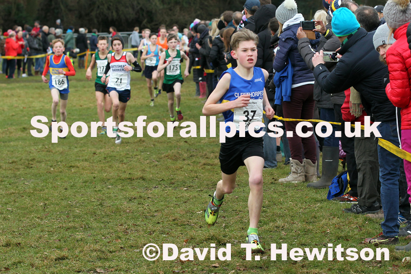 Boys under-13s Northern Cross Country Champs., Camp Hill Estate, Kirklington.  Photo: David T. Hewitson/Sports for All Pics